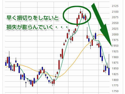 損失が膨らんでいく