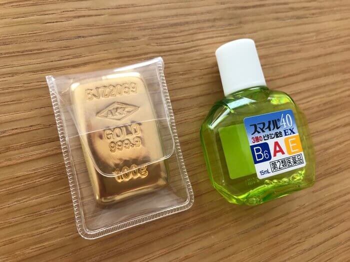 目薬と大きさを比較